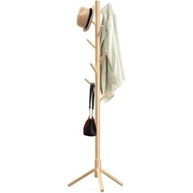 Natural Wood Coat Rack - 50% Off
