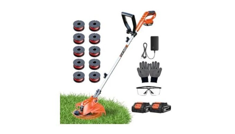 21V Electric Weed Eater and Edger - Cordless Lawn Tool