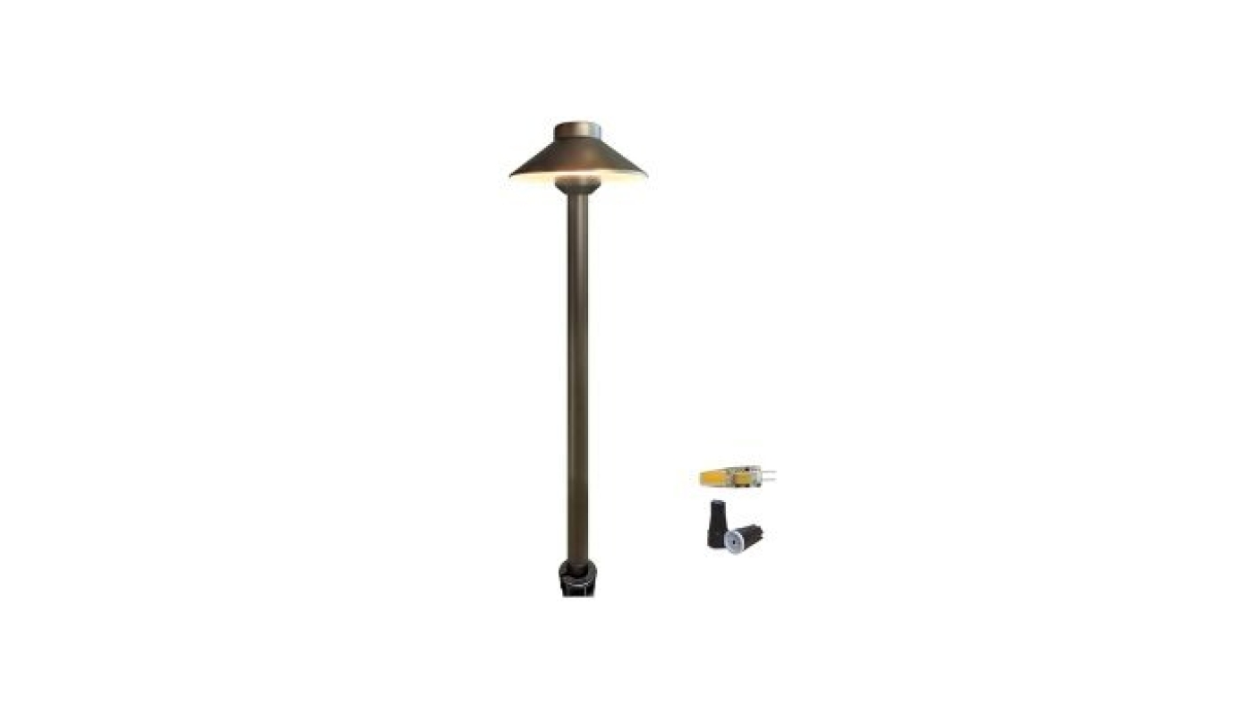 COLOER Brass Low Voltage Pathway Lights Outdoor 1-Pack