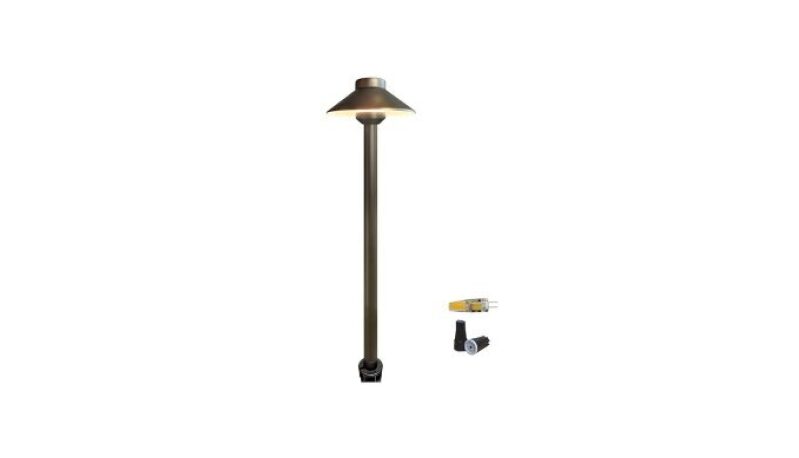COLOER Brass Low Voltage Pathway Lights Outdoor 1-Pack