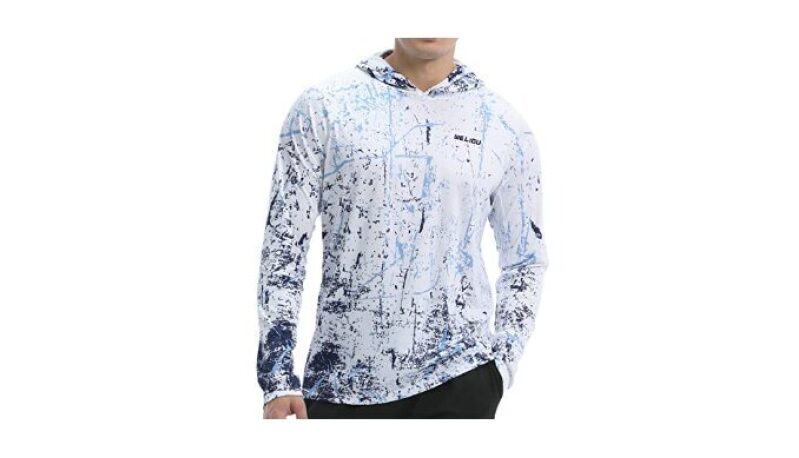 Men's UPF 50+ Sun Protection Hoodie Shirt - Lightweight UV Protection Outdoor Shirt