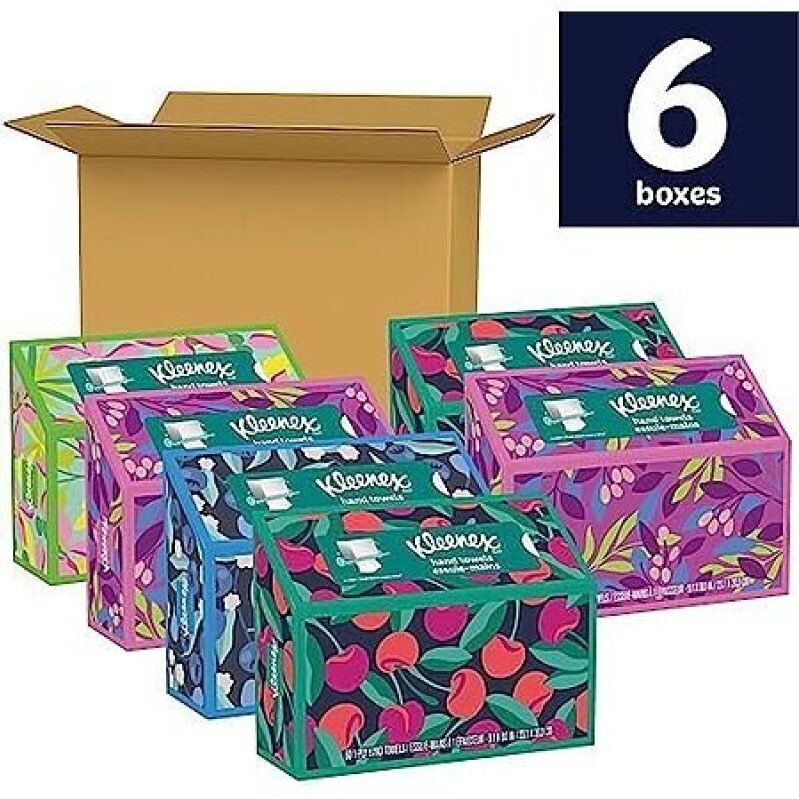 6-Pack 60-Count Kleenex Disposable Paper Hand Towels - Great Deal!