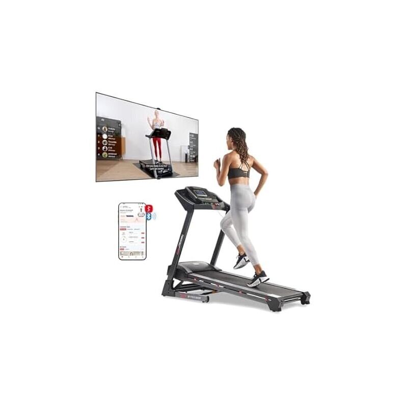 Elevate Your Home Workouts with the Premium Smart Treadmill by Sunny Health & Fitness