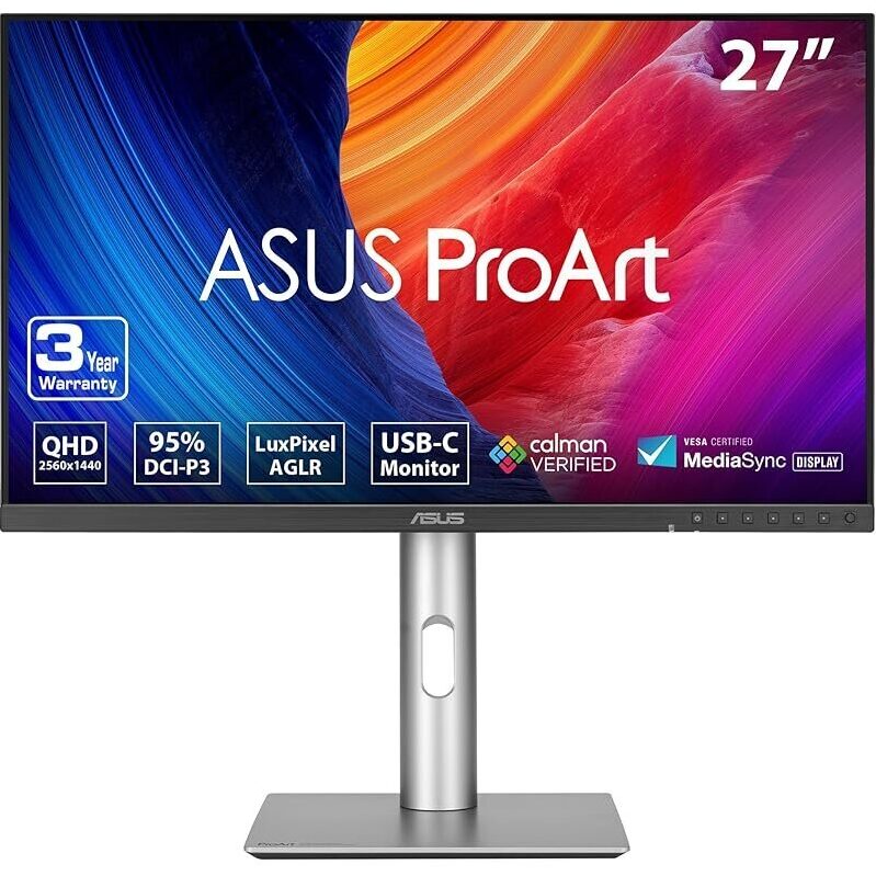 ASUS ProArt PA278CFRV: Premium 27-inch QHD Monitor for Professionals
