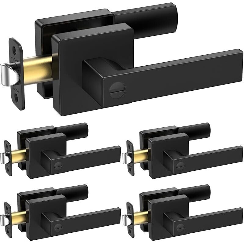 5PK Ticonn Reversible Square Door Handles Interior