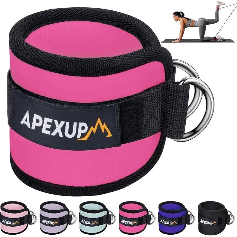 APEXUP Ankle Strap for Cable Machine - Premium Neoprene Ankle Strap