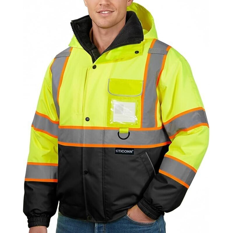 High Visibility Reflective Safety Bomber Jacket for Ultimate Protection