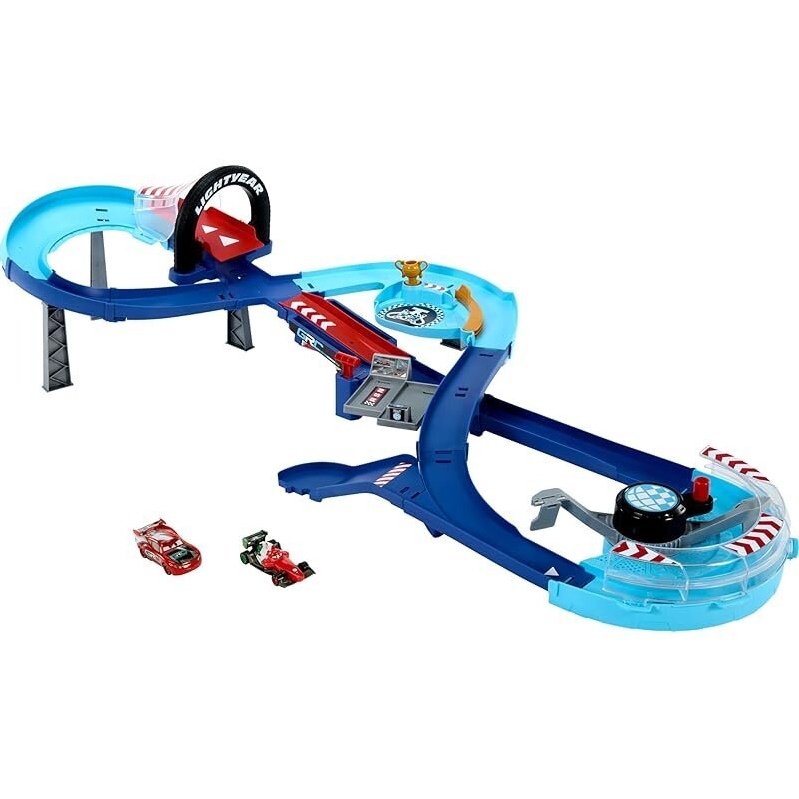 Disney and Pixar Cars Playset with 2 Toy Cars - Ultimate Racing Fun!