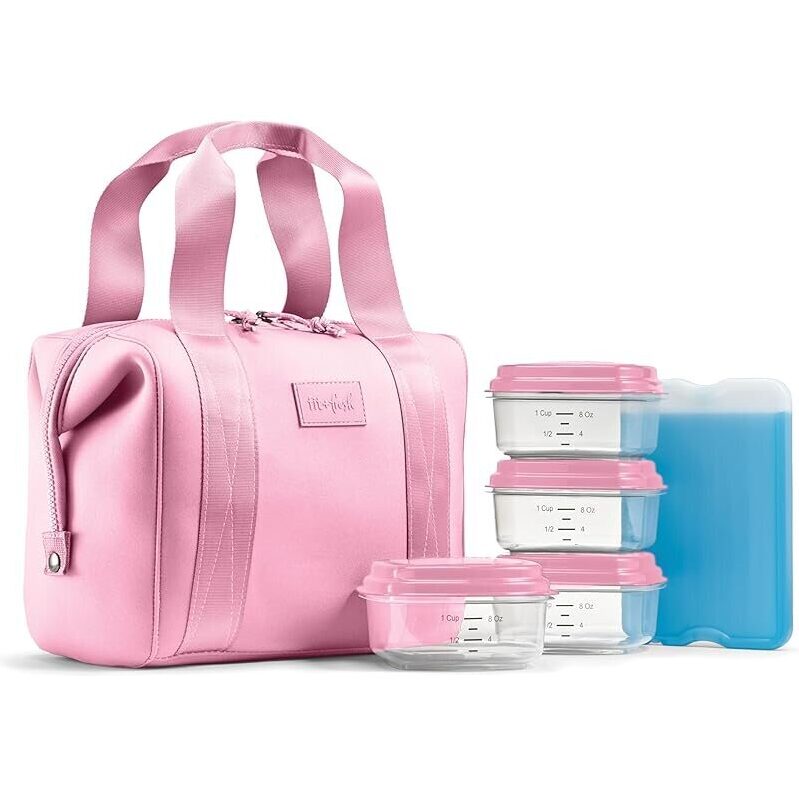 Fit & Fresh Remi Lunch Bag with Containers & Ice Pack - Durable and Convenient Meal Prep Solution