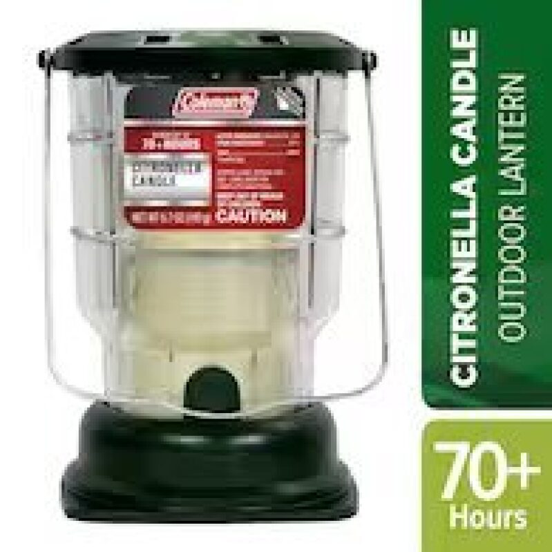 Coleman Lantern 1-Wick Green Tabletop Citronella Candle - Up to 70 Hours of Use