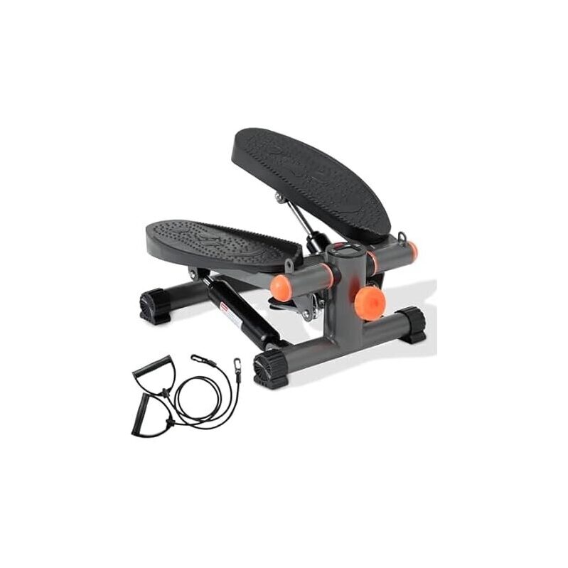 Versatile Mini Stair Stepper with Resistance Bands - Full-Body Workout