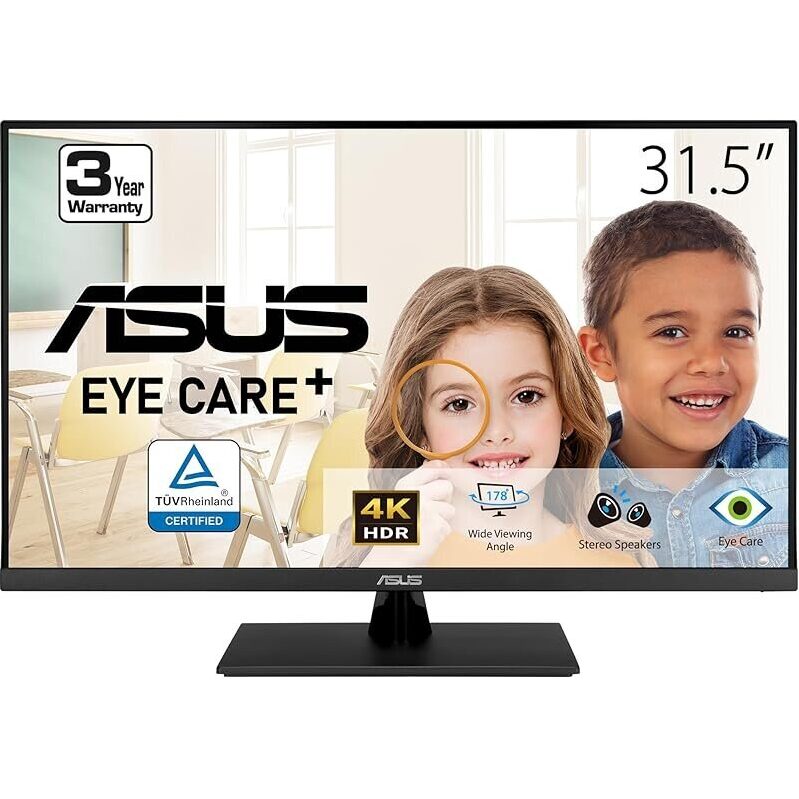 ASUS 31.5-inch 4K HDR Eye Care Monitor - Ultimate Visual Experience