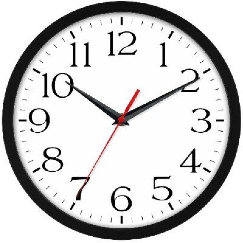 Compact 8-Inch Silent Wall Clock for Modern Living