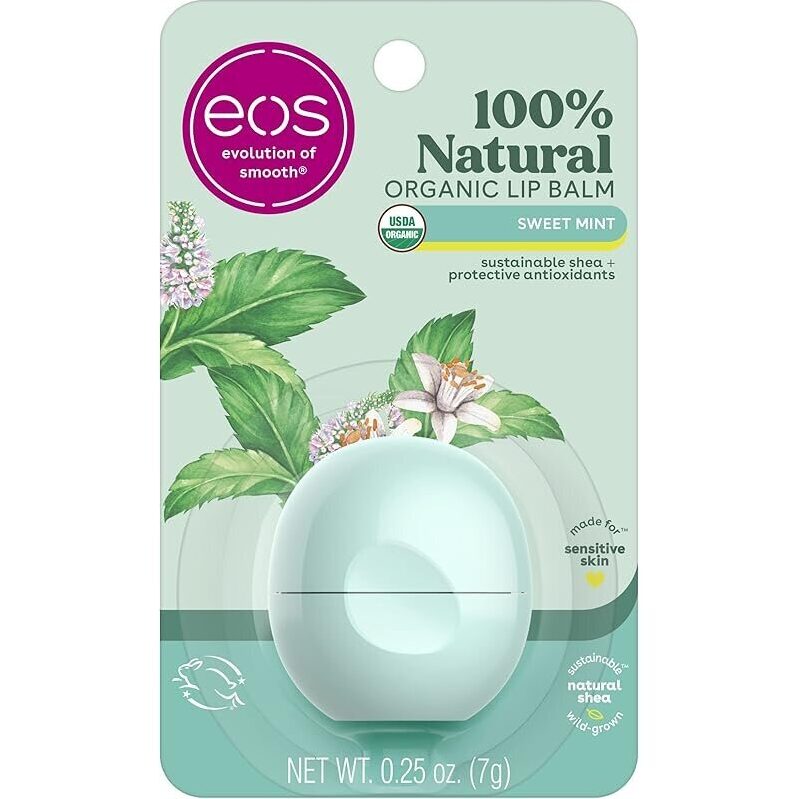 Eos 100% Natural Organic Lip Balm - Sweet Mint