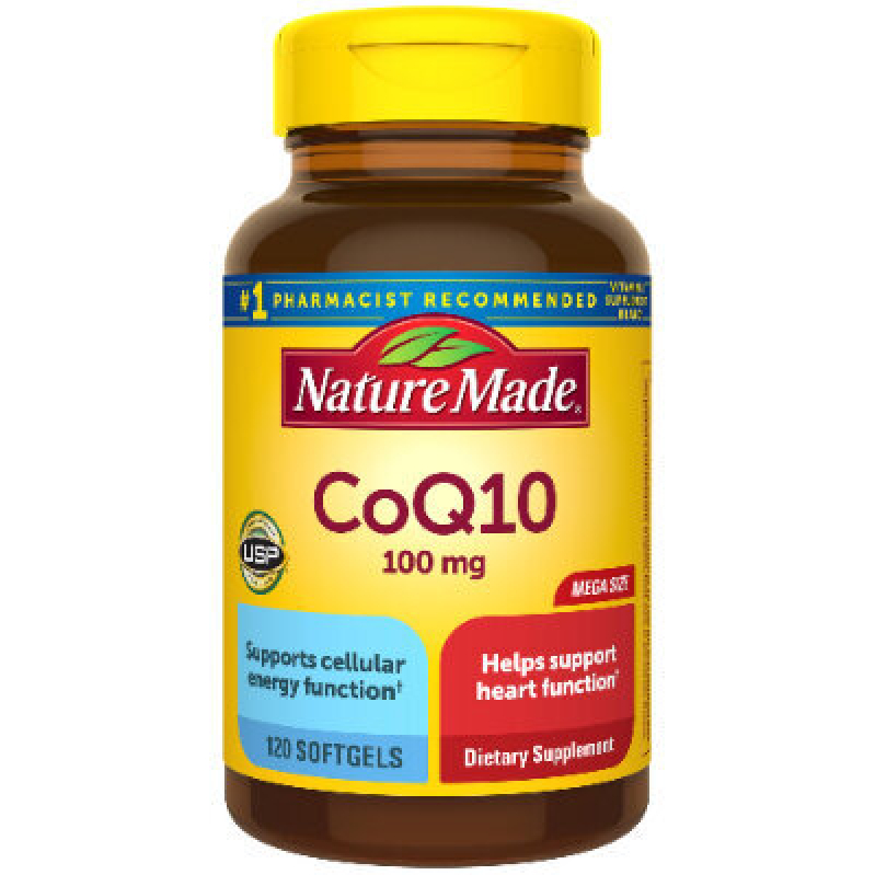 Nature Made CoQ10 100 mg, 120 Softgels - Heart Health Support