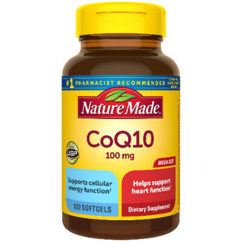 Nature Made CoQ10 100 mg, 120 Softgels - Heart Health Support