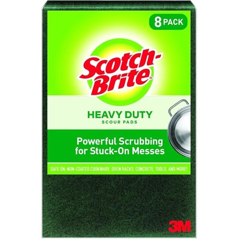 Scotch-Brite Heavy Duty Scouring Pads - 8-Pack