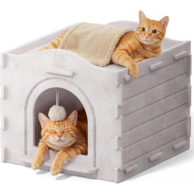 Apasiri Cat Bed Cave: Durable, Scratch-Resistant Cat House for Indoor Cats