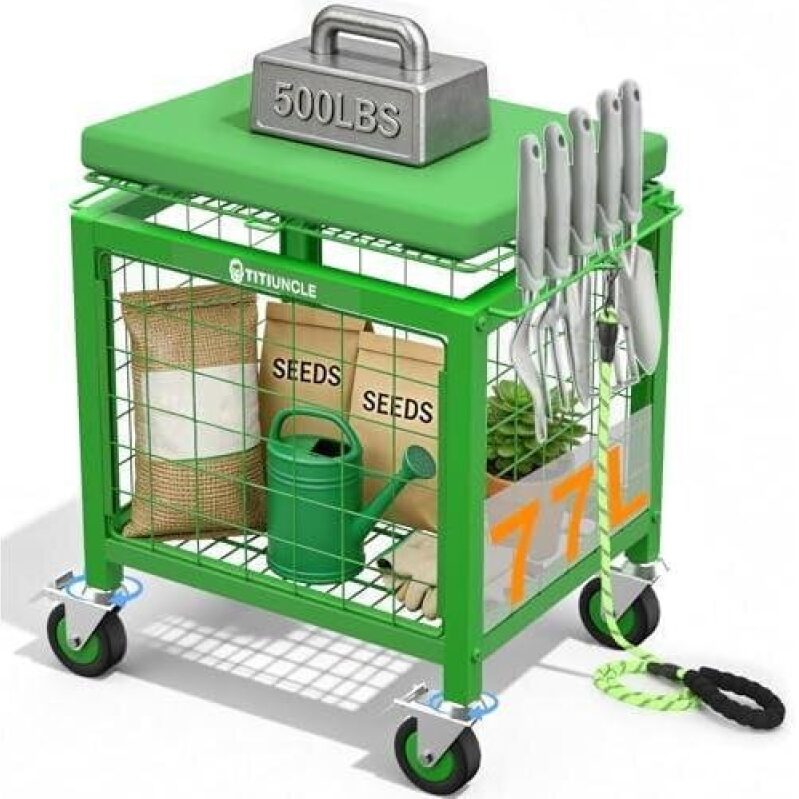 Three-in-One 500lbs Gardening Cart with Wheels 50% OFF