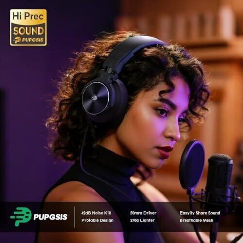 PUPGSIS Over-Ear Headphones with 50% Discount