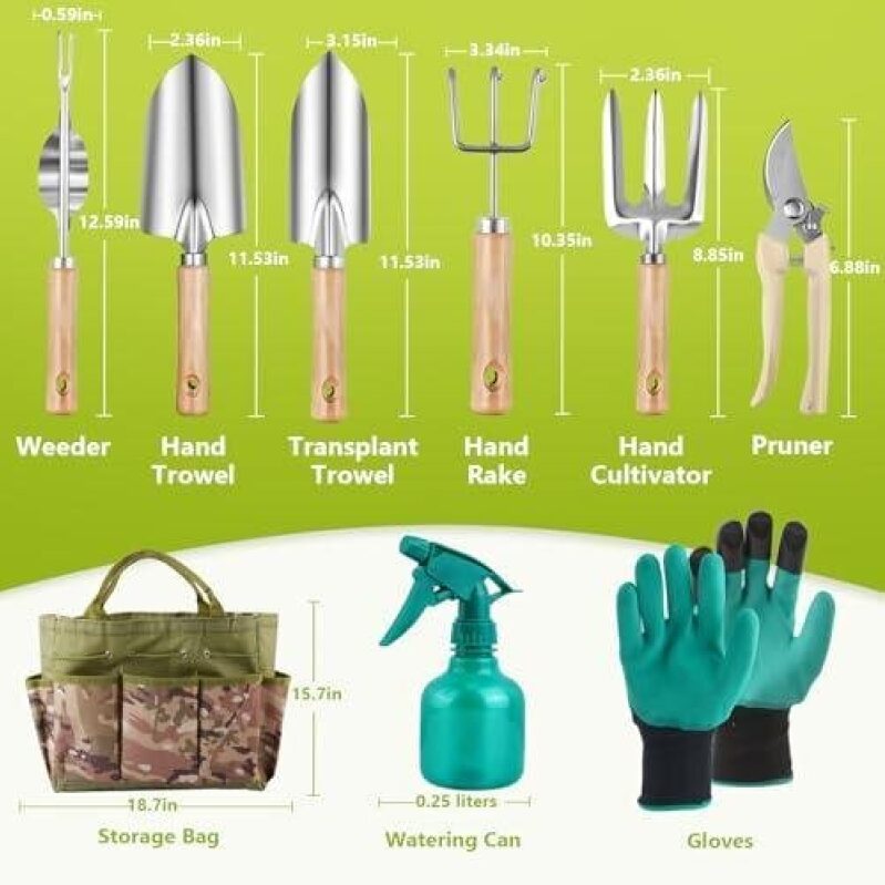 9-Piece Garden Tool Set - 68% Discounted - High-Quality Gardening Essentials