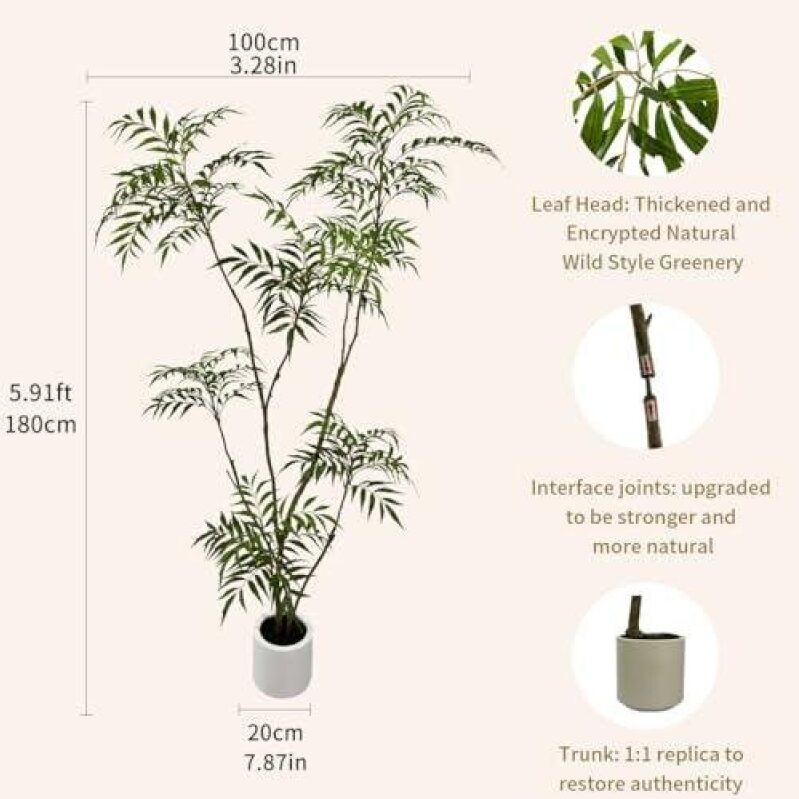 6ft Artificial Ficus Tree - 50% Off - Elegant Indoor Decor