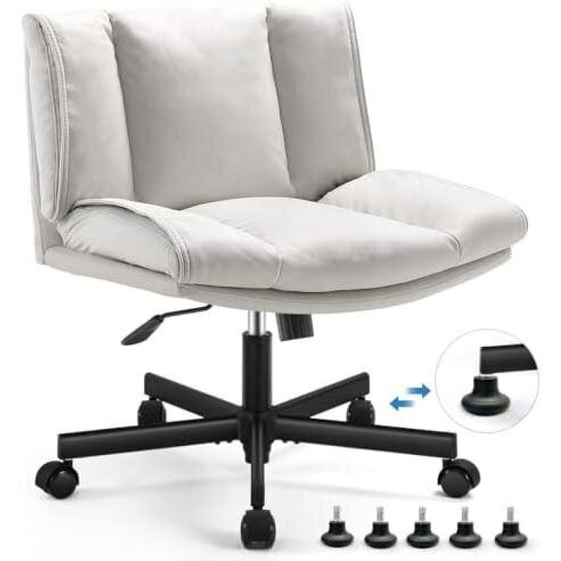 40% OFF Adjustable Office Chair with Cross Design and Wheels