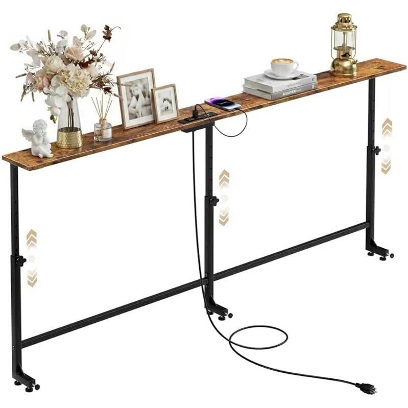Versatile 70.9-Inch Adjustable Behind Couch Table for Ultimate Convenience