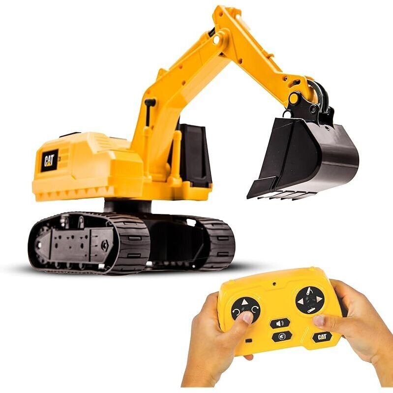 CAT Power Excavator Digger RC Construction Toy for Kids