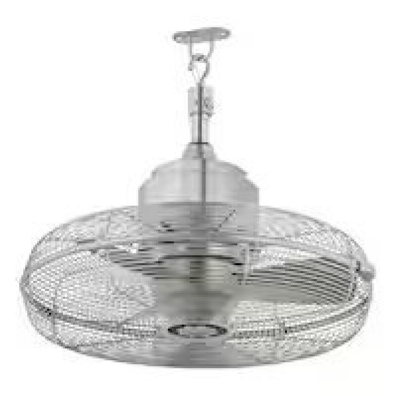 Conyer 18-in Outdoor 3-Speed Anywhere Fan Silver w/ Hanging Hook
