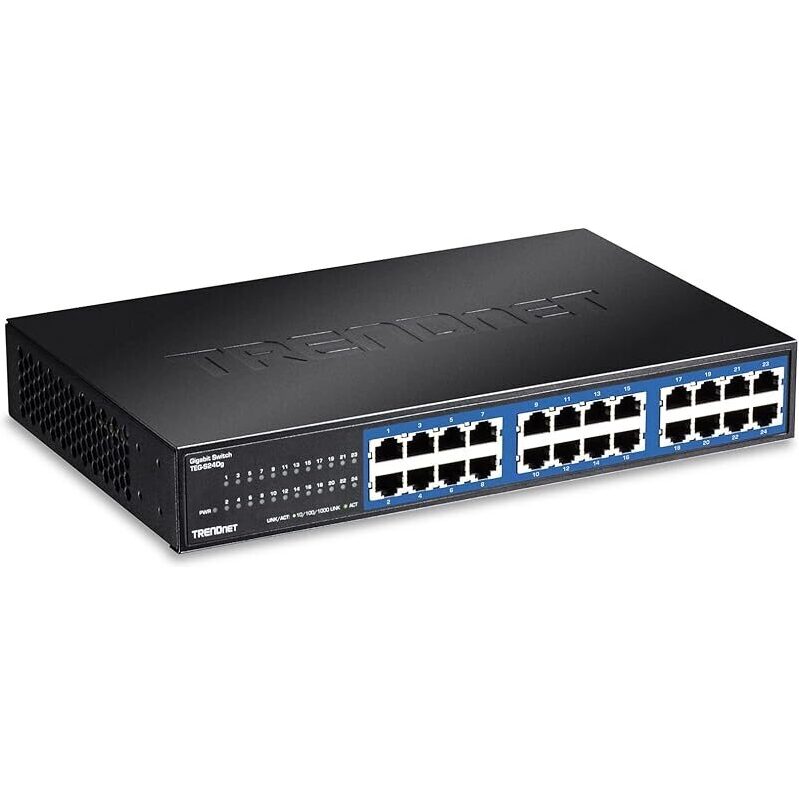 TRENDnet 24-Port Unmanaged Gigabit GREENnet Switch TEG-S24DG