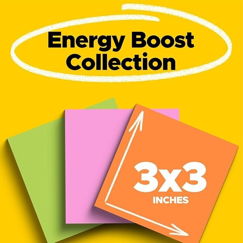 Post-it Super Sticky Notes - 3 Packs of 3x3 in Notes
