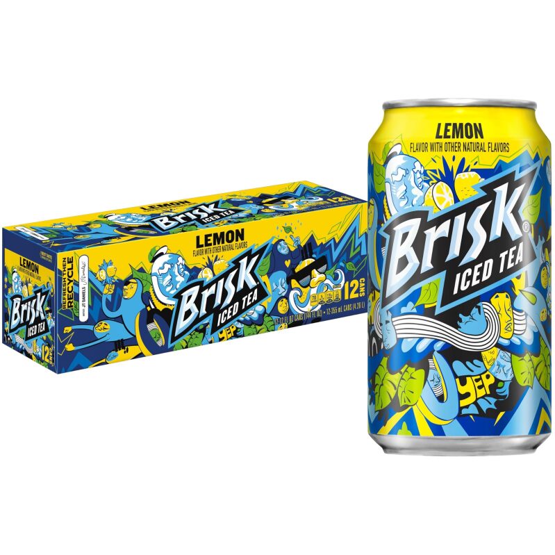 12-Pack Brisk Lemon Iced Tea 12oz Cans