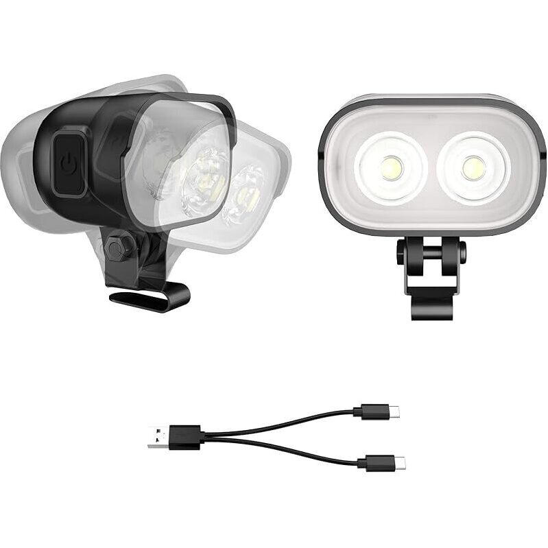 COSOOS Rechargeable Shoe Headlight Charms - 2-Pack for Enhanced Night Safety