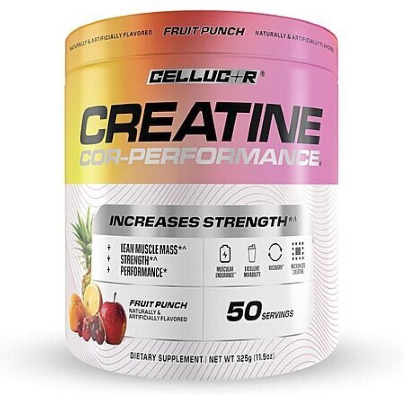50-Serving Cellucor 5g Creatine Powder (Fruit Punch) - Unbeatable Strength & Performance
