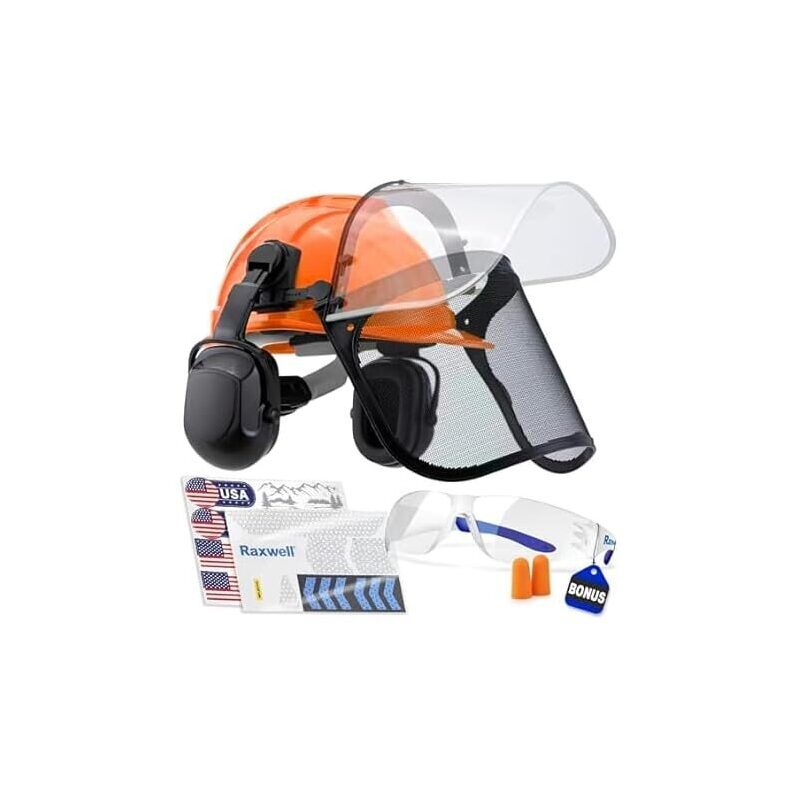 Raxwell Chainsaw 6-in-1 Forestry Safety Helmet - Complete Protection