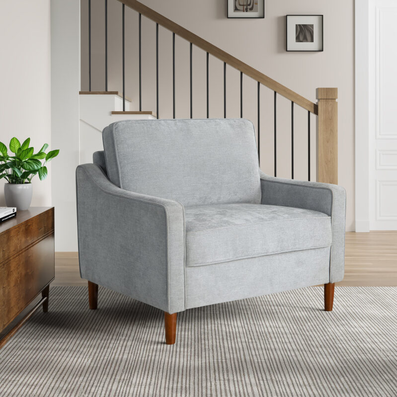Studio Living Modern Arm Chair - Effortless Assembly and Durable Upholstery