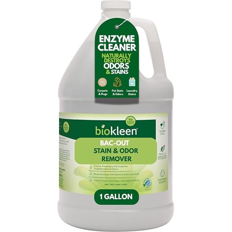 Biokleen Bac-Out Enzyme Cleaner and Stain & Odor Remover - 128oz