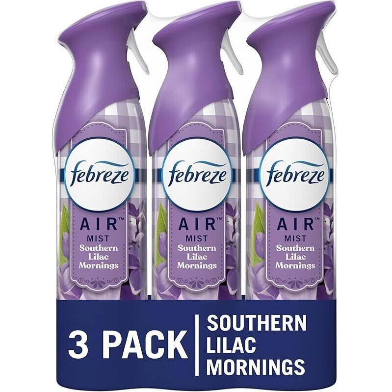 3pk Febreze Air Mist Air Freshener Spray Southern Lilac Mornings 8.8oz