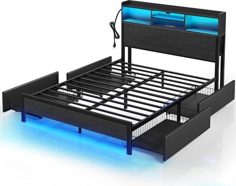 Rolanstar Full Bed Frame with Storage: A Smart Investment for Modern Living
