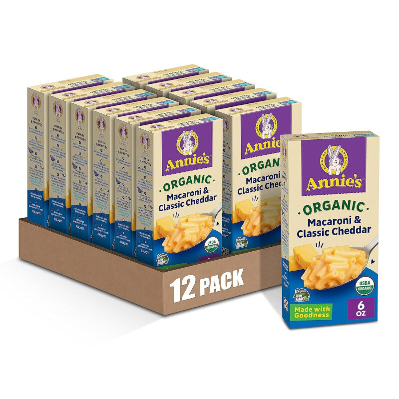 Annie's Organic Macaroni & Classic Cheddar - 12 Pack