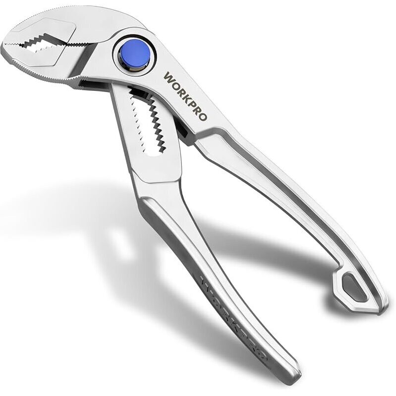 Compact WORKPRO Mini Water Pump Pliers - Perfect for Tight Spaces