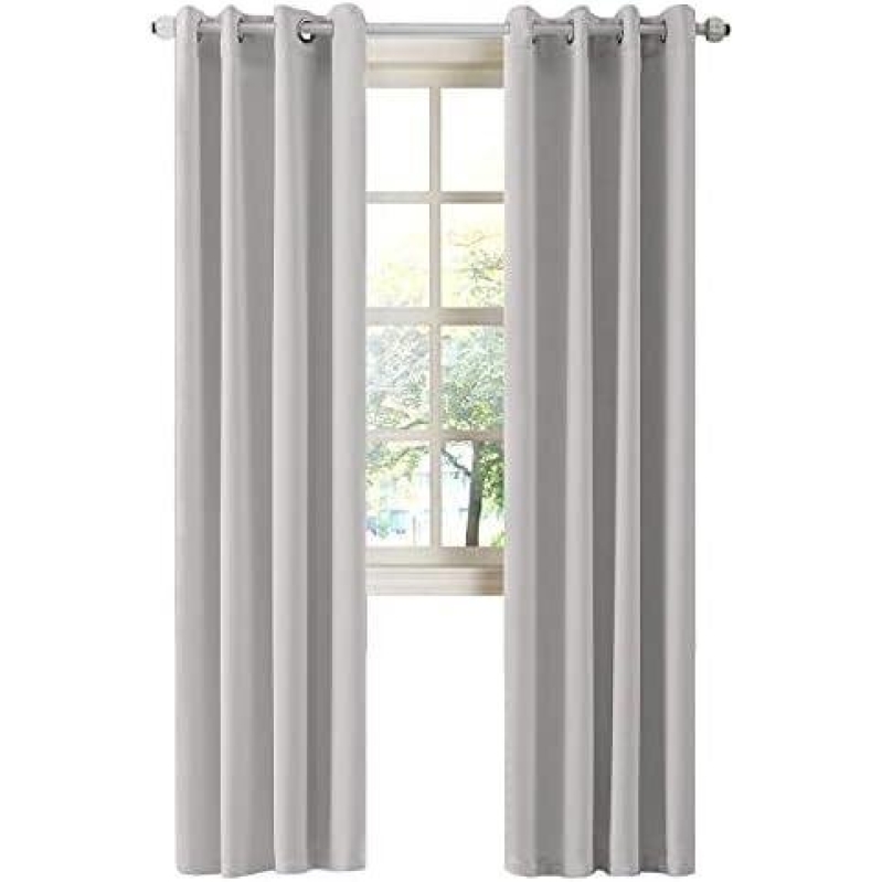 Double-Layer Thermal Curtains with Eyelet Rings - 50% Discount
