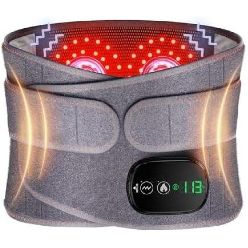 Triple-Speed Adjustable Heat Massage Belt - Wireless Touch Control + 180 Min Battery Life