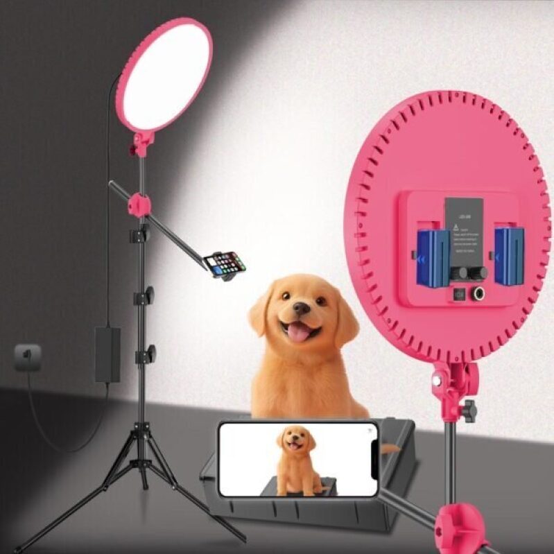 72-Inch Ring Light with Tripod - Red, 50% Off