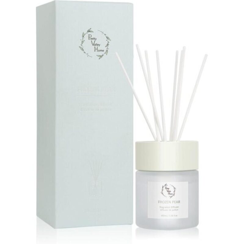 Pretty Valley Home Reed Diffuser Set - Frozen Pear Scent - 50% Off