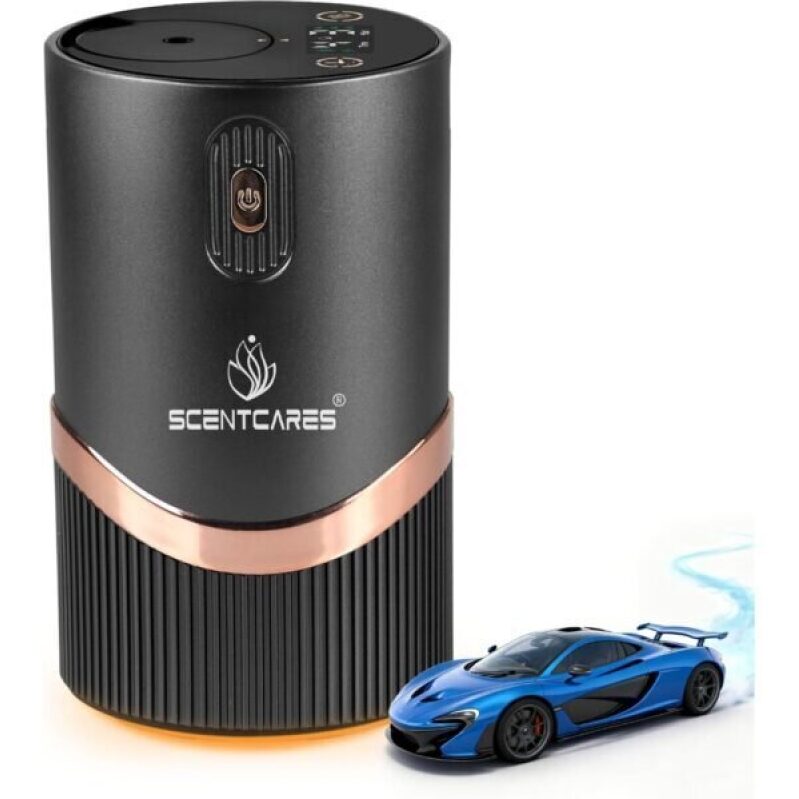 Scentcares Waterless Diffuser with Warm LED - Automatic Shutoff, Multi-function 4 Mist Settings and Timer 1/2/4/6H