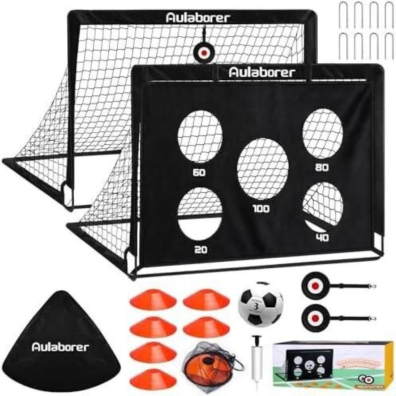 50% OFF Aulaborer Kids Football Goal Set - Perfect for Backyard Fun