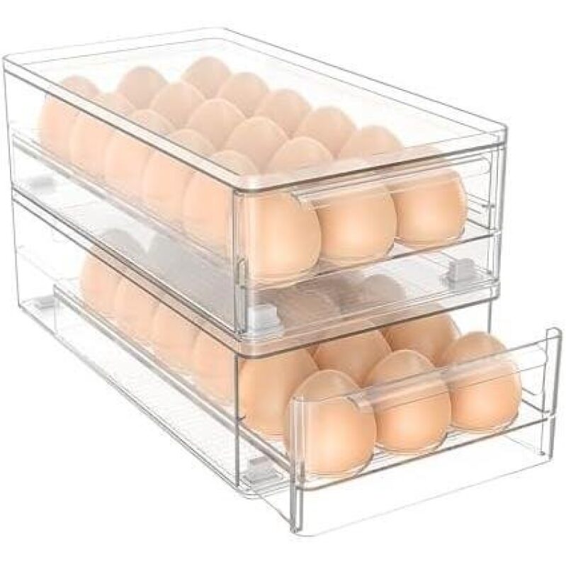 Double Layer Acrylic Egg Organizer - Save 53%