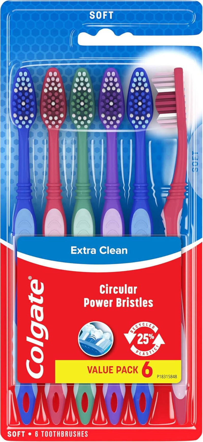 Colgate Extra Clean Soft Toothbrushes - 6 Pack on Sale